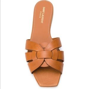 Brand new Saint Laurent tribute sandal flats